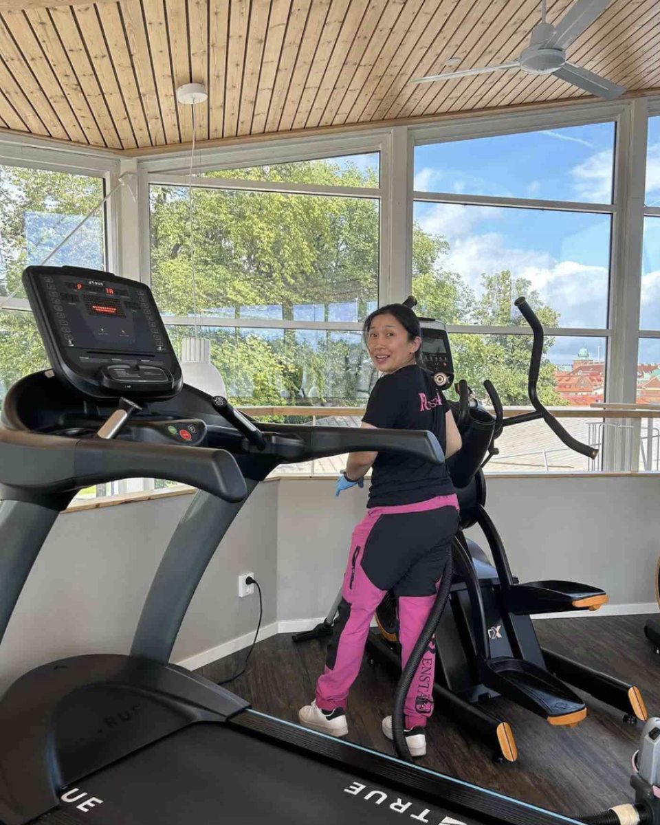 Städning i gym